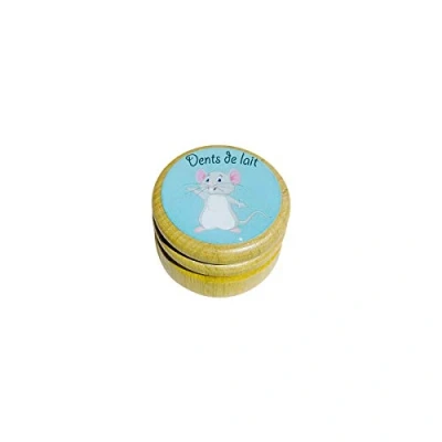 Image de Boîte boite à dents de lait en bois pour différents modèles garçons et filles avec couvercle vis 44 mm (Souris) 7012F