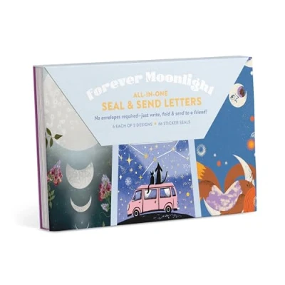 Afbeelding van Forever Midnight All in One Send &amp; Seal Letters Stationery Set
