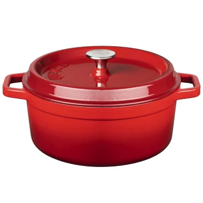 Afbeelding van Sola Braadpan met deksel Rood ø 24 cm / 3.5 Liter