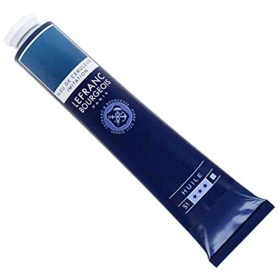 Image de Peinture à l&#039;huile en tube bleu de céruléum 150ml Lefranc &amp; Bourgeois