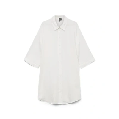 Afbeelding van Vero Moda Vmnatali Overhemdblouse Snow white, Dames, Maat: XS, white