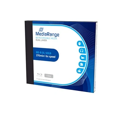 Image de MediaRange BD R DL 50 Go 6x boîtier CD