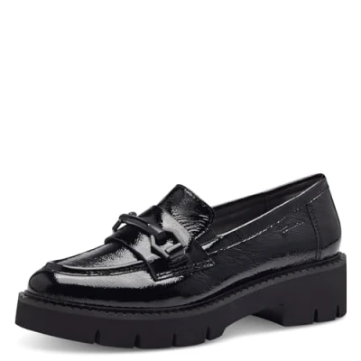 Afbeelding van Tamaris Comfort Instappers, Dames, Maat: 40, Black patent Leer