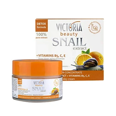 Afbeelding van Victoria Beauty Slakken Extract Dag Crème 50 ml Vitamine B5, C en E