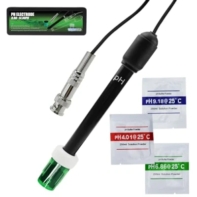 Afbeelding van TEKCOPLUS pH met elektrode 300 cm lange kabel en Bnc stekker voor meter controller (pH BNC)