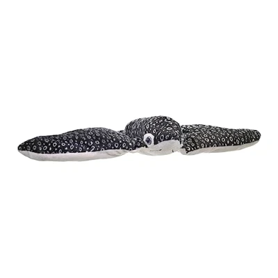 Afbeelding van Wild Republic Knuffel Pijlstaartrog Junior 38 Cm Pluche Zwart/wit