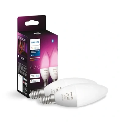 Afbeelding van Philips Hue White and Color E14 Duo pack