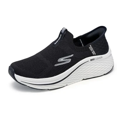 Afbeelding van Skechers MAX Cushioning Elite 2.0 Sneakers laag, Dames, Maat: 39, Black/white Textiel