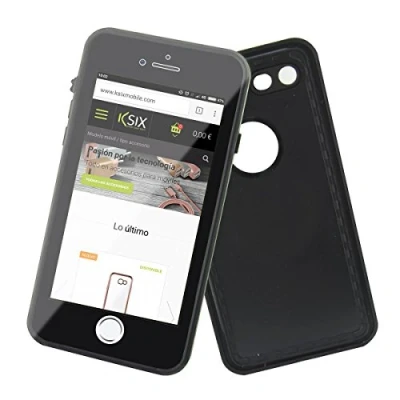 Afbeelding van Telefoonhoes Iphone 7/8 KSIX Zwart (Afzinkbaar)