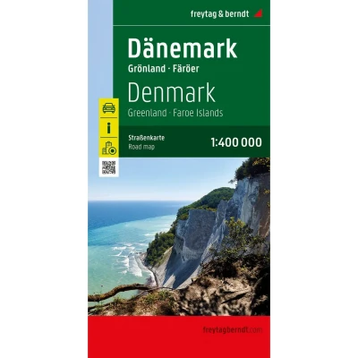 Afbeelding van Freytag &amp; Berndt Denemarken Groenland Faeröer Wegenkaart Kleurloos Reisboeken Kaarten