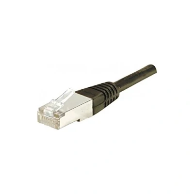 Afbeelding van Exertis Connect Patchkabel F/UTP, CAT.6, zwart, 15,0 m met bijzonder smalle knikbeveiliging (F/UTP, CAT6, 15 m), Netwerkkabel