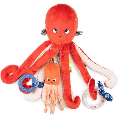 Afbeelding van Moulin roty activiteitenknuffel inktvis 35 cm