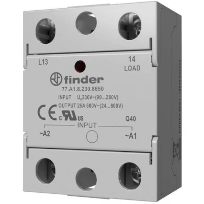 Afbeelding van Finder Halfgeleiderrelais 77A190248250 25 A Schakelspanning (max.): 280 V/AC Schakelend bij overbelasting 1 stuk(s)