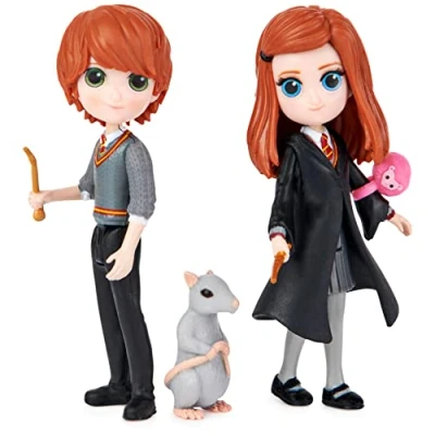 Afbeelding van Harry Potter Magical Minis Ron en Ginny Wemel 7,5cm