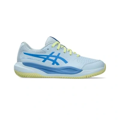 Afbeelding van Asics Gelresolution X GS CLAY Court Tennis Shoes Midnight White Sneakers laag voor kinderen, Maat: 39.5, Light blue coast