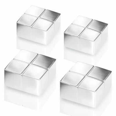 Afbeelding van Sigel Neodymium magneet C10 Extra Strong (b x h d) 20 10 mm dobbelsteen Zilver 4 stuk(s) BA705