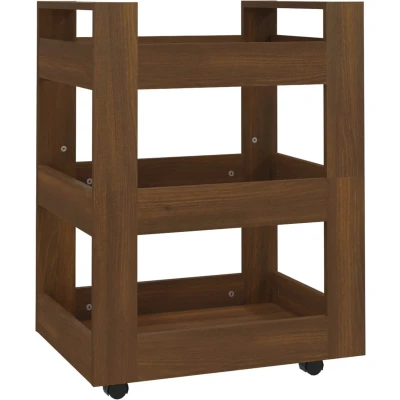 Afbeelding van Keukentrolley 60X45X80 Cm Bewerkt Hout