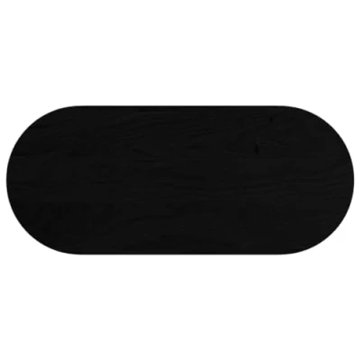 Afbeelding van vidaXL Tafelblad 140x60x4 cm ovaal massief eikenhout donkerbruin