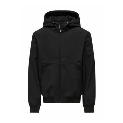 Afbeelding van Only &amp; Sons Onsbowie Bomber Otw Softshelljas voor heren, zwart.