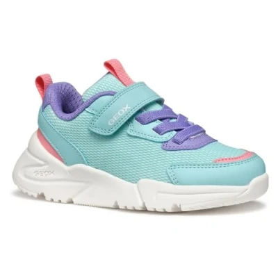 Afbeelding van Geox J Loftus Girl A Sneakers voor meisjes, Aqua Lilac, 25 EU