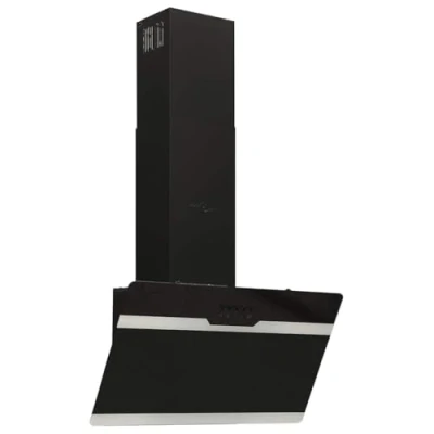 Afbeelding van vidaXL Wandafzuigkap, 60 cm, staal en gehard glas, zwart
