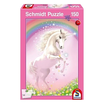 Afbeelding van Schmidt Puzzel Roze Eenhoorn, 150 stukjes
