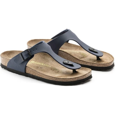 Afbeelding van Birkenstock Gizeh Teensandalen, Maat: 37, Blau Leer