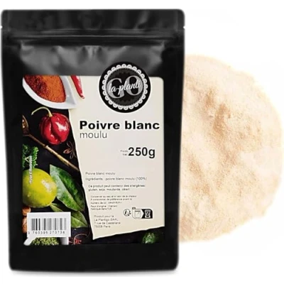 Afbeelding van Gemalen witte peper 250 g LA PLANTIGO