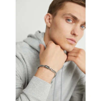 Afbeelding van BOSS Chain FOR HIM Armband silvercoloured, Heren, Maat: One Size, Silver coloured