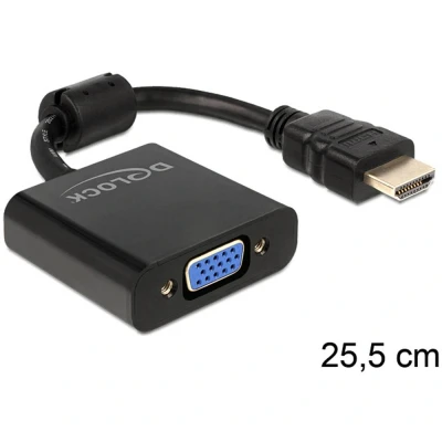 Afbeelding van Adapter HDMI naar VGA DELOCK 65512 Zwart