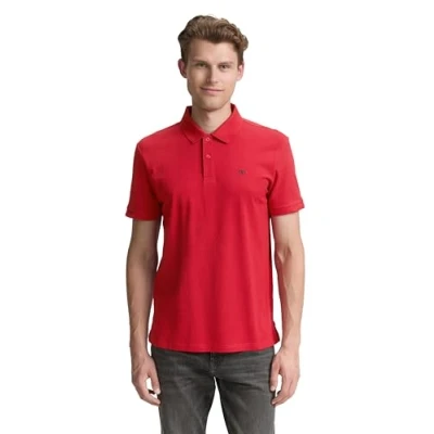 Image de TOM TAILOR Polo pour homme, 12830 Samba Red, S