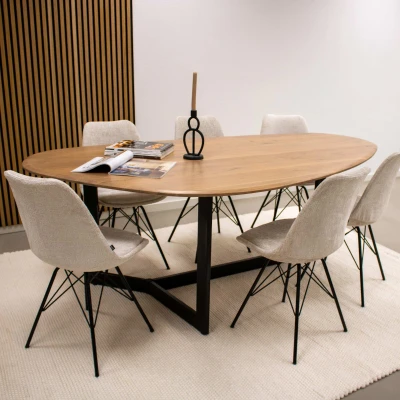 Afbeelding van Kick eettafel Sven 180 Bruin