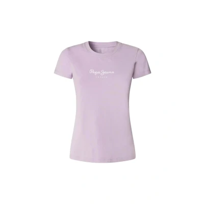 Afbeelding van Pepe Jeans Virginia Tshirt print, Dames, Maat: XS, Lilac