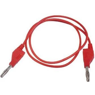 Afbeelding van Velleman Meetsnoer, banaanstekker 4 mm, dubbel geïsoleerd, stapelbaar, spuitgegoten, zeer soepel, kabellengte 100 cm, rood, maximaal 30 V/3 A