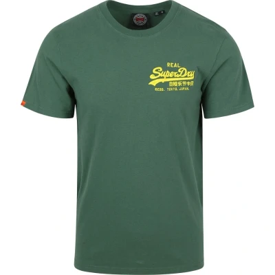 Afbeelding van Superdry Vintage LOGO Embroidered Tshirt print, Heren, Maat: XXL, International pine