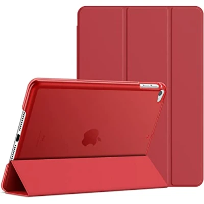 Afbeelding van JETech beschermhoes voor iPad Mini 4, met standaard en automatische slaap /wekfunctie (rood)