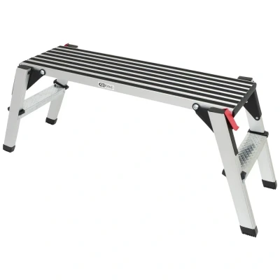 Afbeelding van KS Tools 800.0960 Aluminium Werkplatform Inklapbaar Zwart zilver 7300 g