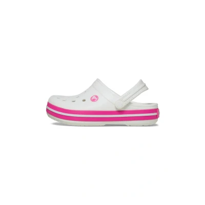 Afbeelding van Crocs Crocband Clog T Kindersandalen, uniseks, Wit Roze Crush, 4 UK kind