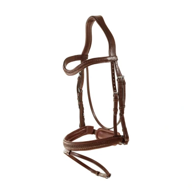 Image de Dyon Plaited Flash Noseband Bridle with Pull back New English Collection