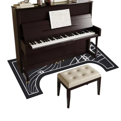 Afbeelding van Tehocwiz 160 x 70 cm Tapis insonorisant pour Piano insonorisé for Droit antidérapant de Sol Protection