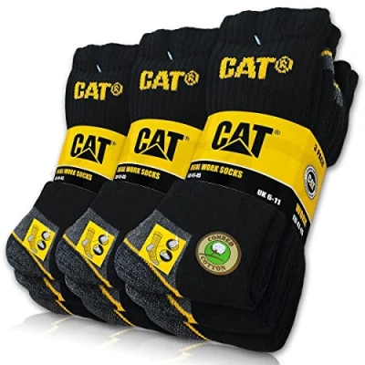 Afbeelding van CAT® Real Work Socks Werksokken, 9 paar, voor dames en heren, maat 35 50