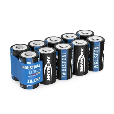 Afbeelding van ANSMANN CR2 3V lithiumbatterij 10 stuks batterijen geschikt voor huishoudelijke apparaten, meetapparaten en meer Wegwerpbatterij