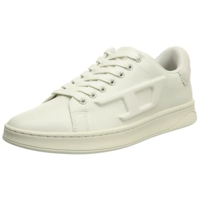 Afbeelding van Diesel Sathene LOW Sneakers laag, Heren, Maat: 40, White Leer/ synthetisch