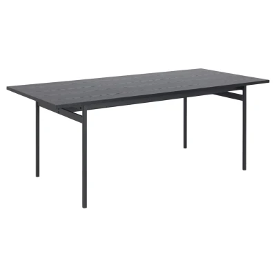 Afbeelding van Eettafel Finn MDF Zwart 200cm Giga Living
