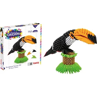 Image de LANSAY Mille Et Un Origami Sculpture Toucan 3D Activités Artistiques