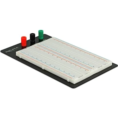 Afbeelding van Breadboard met 1260/400 insteekpunten en bodemplaat / zwart/wit