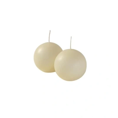 Afbeelding van Cereria de Giorgio Risthò kaarsen, bal, was, ivoor, 6 x cm