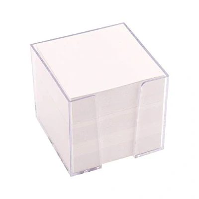 Image de D.RECT Boîte à notes 9461 En plastique 85 x 80 mm Environ 700 feuilles Blanc