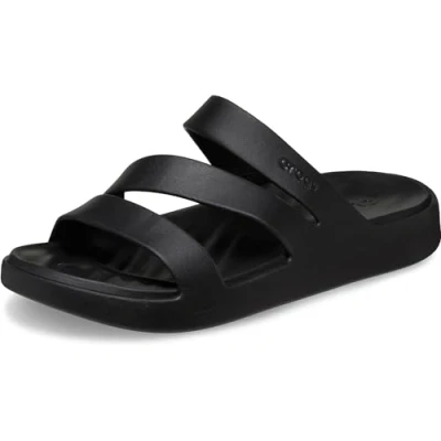Image de Crocs Sandales Getaway à lanières pour femme, Noir, 36/37 EU