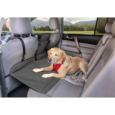 Afbeelding van Kurgo Backseat Bridge Achterbankverlenging voor honden, waterdicht en omkeerbaar, honden tot 45 kg, grijs/zwart